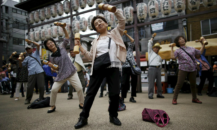 Thói quen vận động thường xuyên giúp người Nhật tăng cường sức khỏe