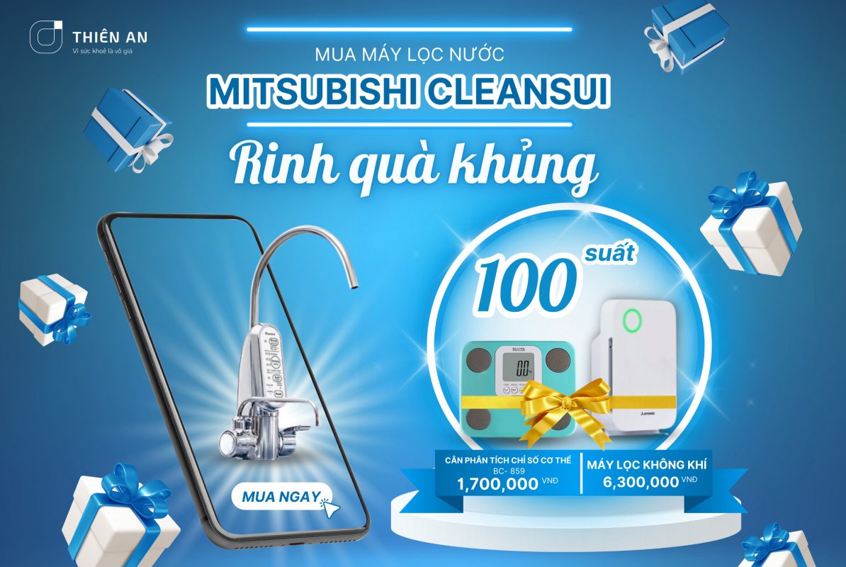 Máy lọc nước ion kiềm Mitsubishi Cleansui EU301