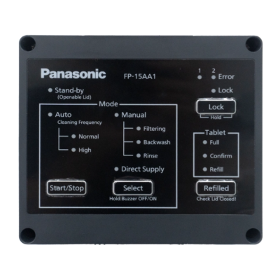 Màn hình điều khiển hệ thống lọc nước đầu nguồn Panasonic